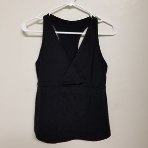 Black Lululemon tank top with built in bra